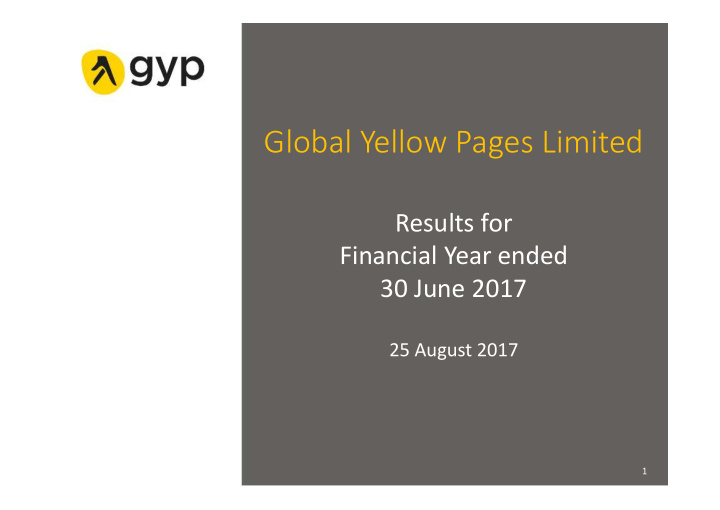 global yellow pages limited