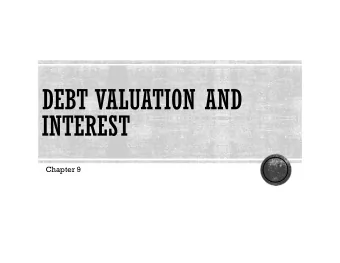 Chapter 9  Principle 1: Money Has a Time Value.  Principle 2: There is a Risk-Return