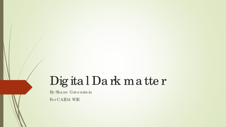 dig ita l da rk ma tte r