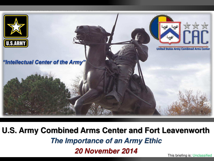 u s army combined arms center and fort leavenworth