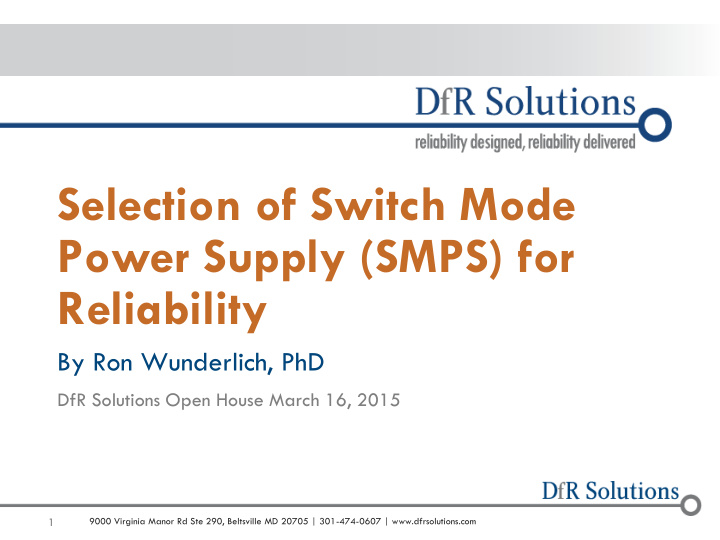 power supply smps for