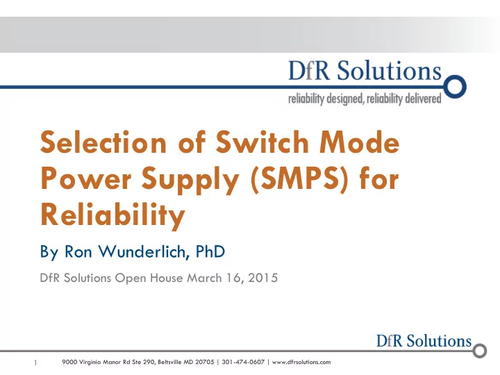 power supply smps for