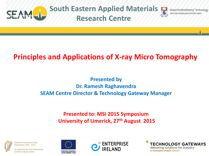 south eastern applied materials research centre