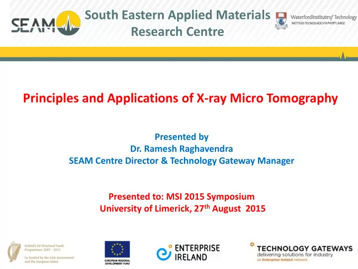 south eastern applied materials research centre