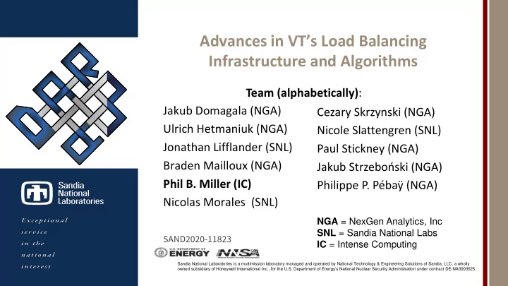 advances in vt s load balancing infrastructure and