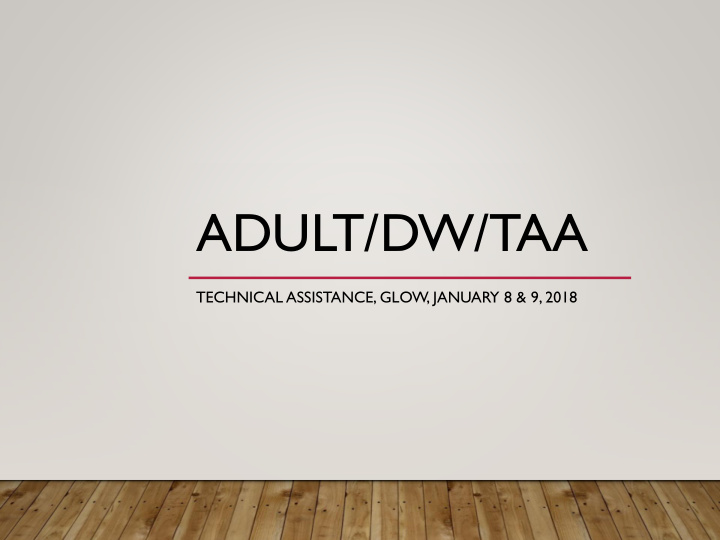 adult dw taa