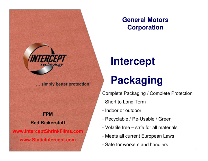 intercept packaging