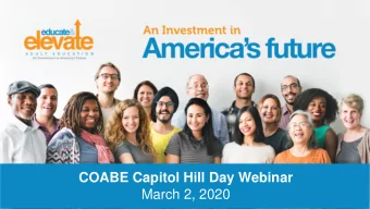 March 2, 2020  Representing the system of 65,000  Adult Educators and Leaders and 1.5 Million