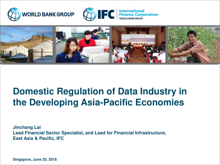 domestic regulation of data industry in the developing