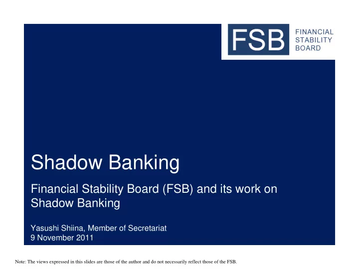 shadow banking