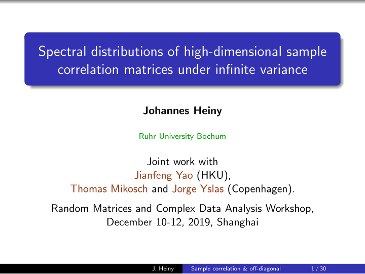 spectral distributions of high dimensional sample