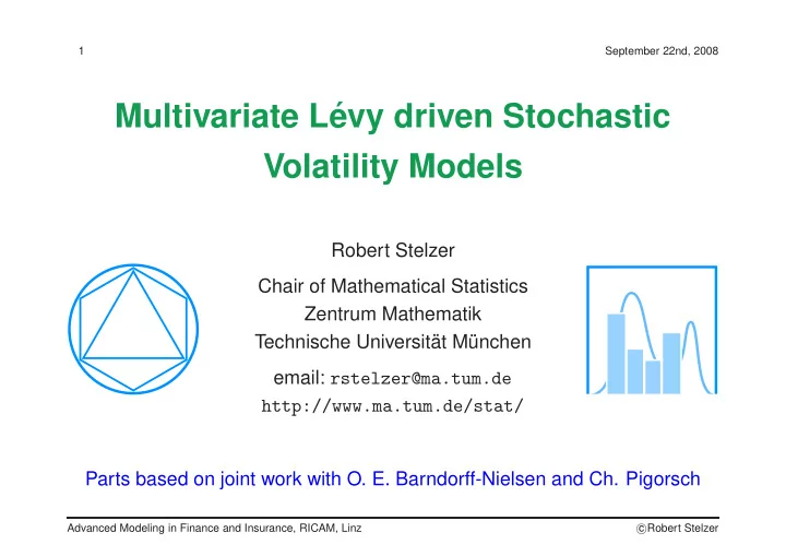 multivariate l evy driven stochastic volatility models