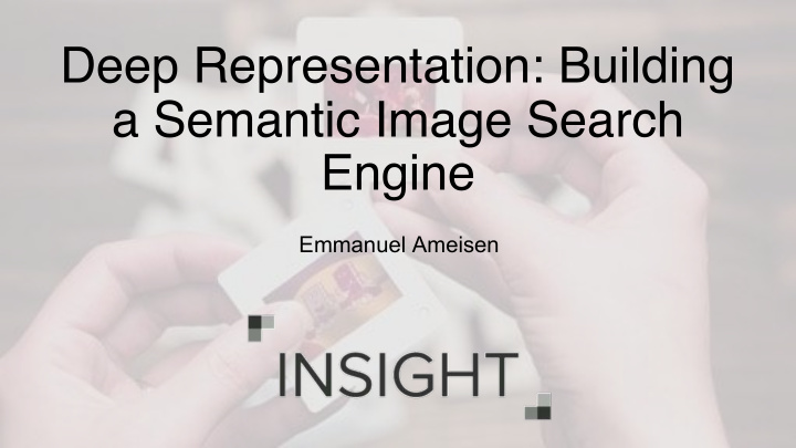 deep representation building a semantic image search