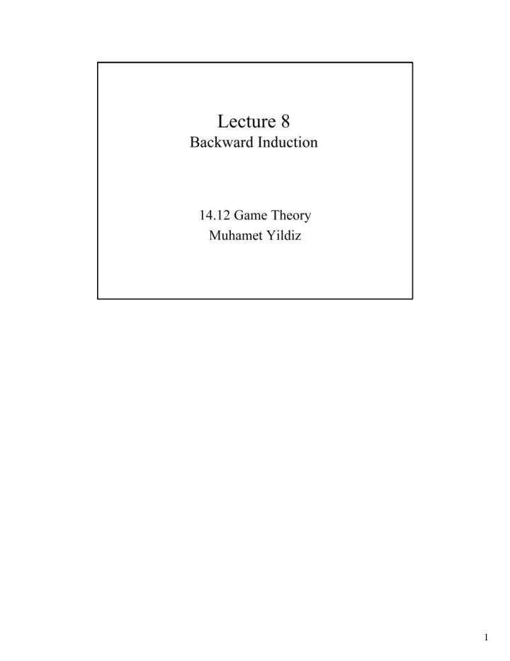 lecture 8