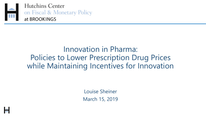 innovation in pharma