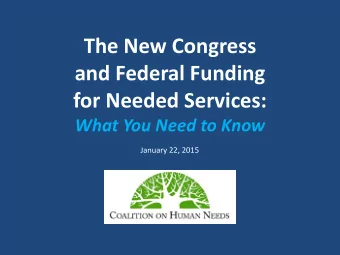 January 22, 2015 Thanks to our co-sponsors Campaign for Americas Future  Center for Law and