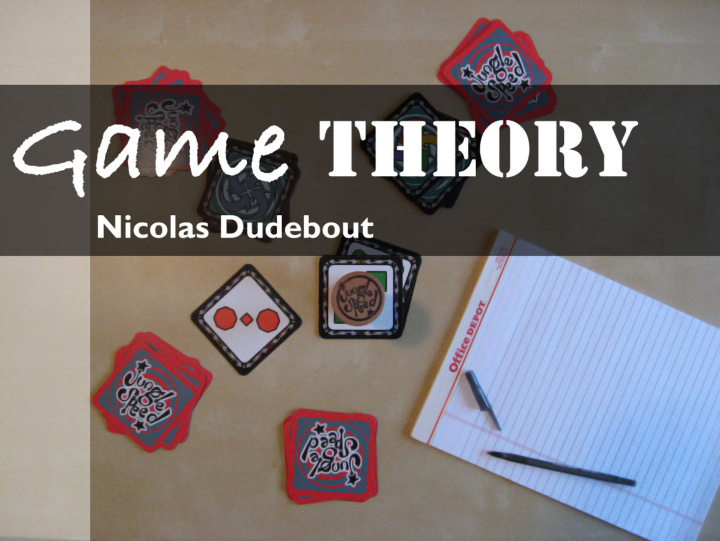 previously in game theory previously in game theory