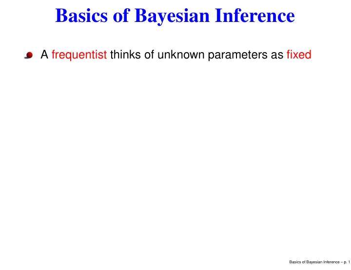 basics of bayesian inference