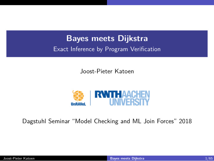 bayes meets dijkstra