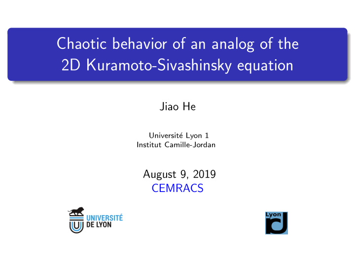chaotic behavior of an analog of the 2d kuramoto