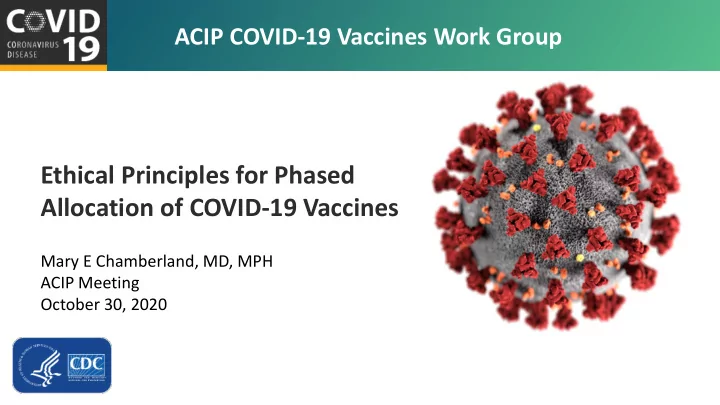 ethical principles for phased allocation of covid 19