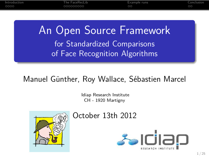 an open source framework