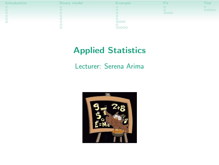 applied statistics