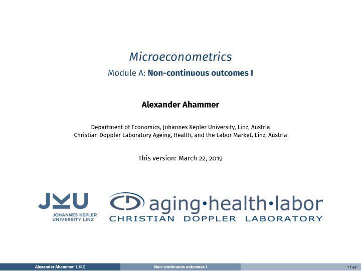 microeconometrics