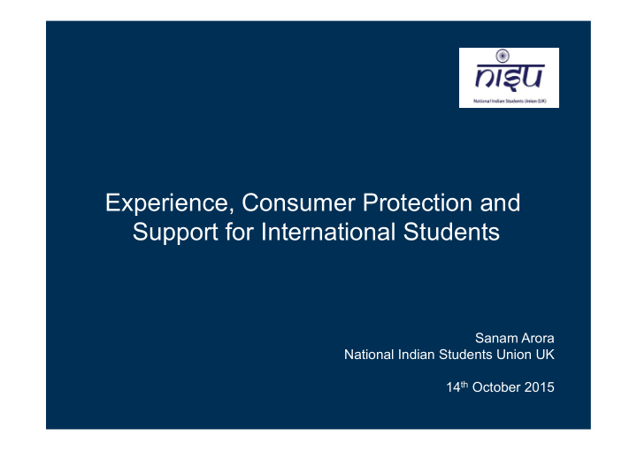 experience consumer protection and support for