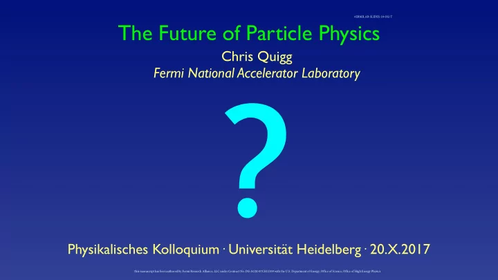 physikalisches kolloquium universit t heidelberg 20 x