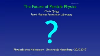 ?  Physikalisches Kolloquium Universitt Heidelberg 20.X.2017  Three Cheers for Multimessenger