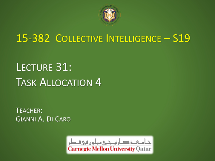 l ecture 31 t ask a llocation 4