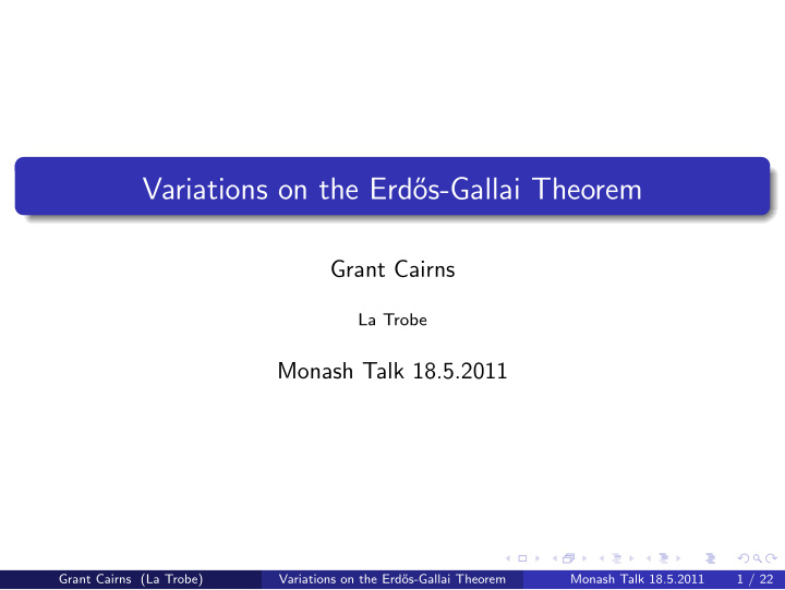 variations on the erd os gallai theorem
