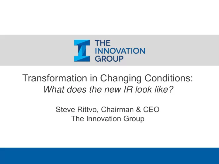 evolution of the integrated resort ir 5 11 2016 2