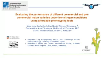 using affordable phenotyping tools  Maria Luisa Buchaillot, Adrian Gracia-Romero, Mainassara A.