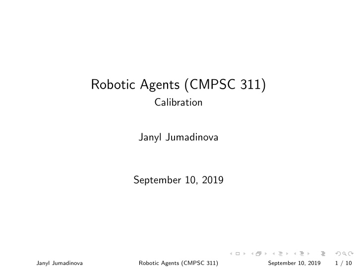 robotic agents cmpsc 311