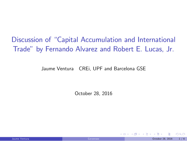discussion of capital accumulation and international