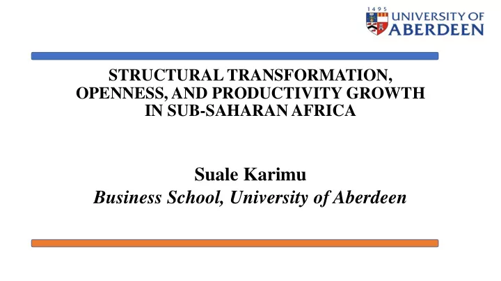 business school university of aberdeen overview of
