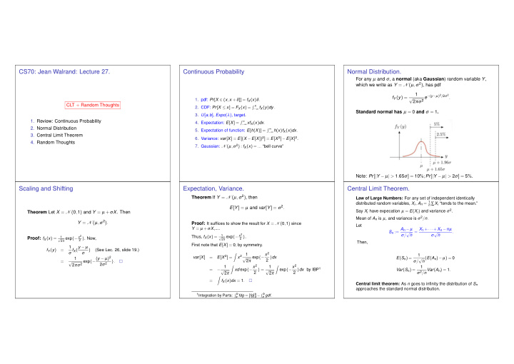 cs70 jean walrand lecture 27 continuous probability