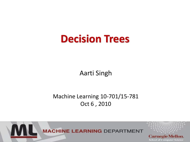 decision trees