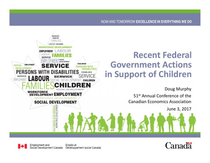 recent federal government actions in support of children