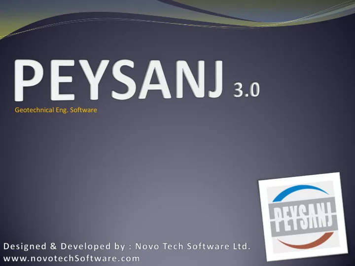 geotechnical eng software