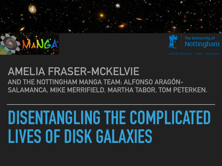 disentangling the complicated lives of disk galaxies