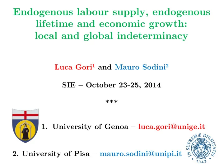 endogenous labour supply endogenous