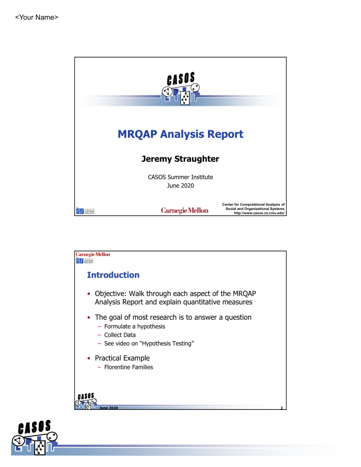 mrqap analysis report