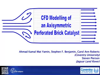 (Coventry University)  Steven Pierson  (Jaguar Land Rover)  Introduction  Methodology  CFD