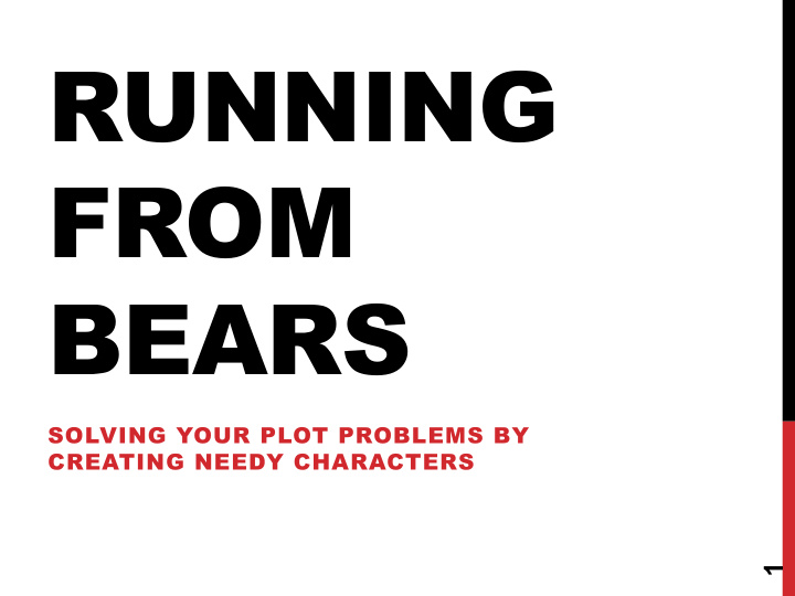 running from bears