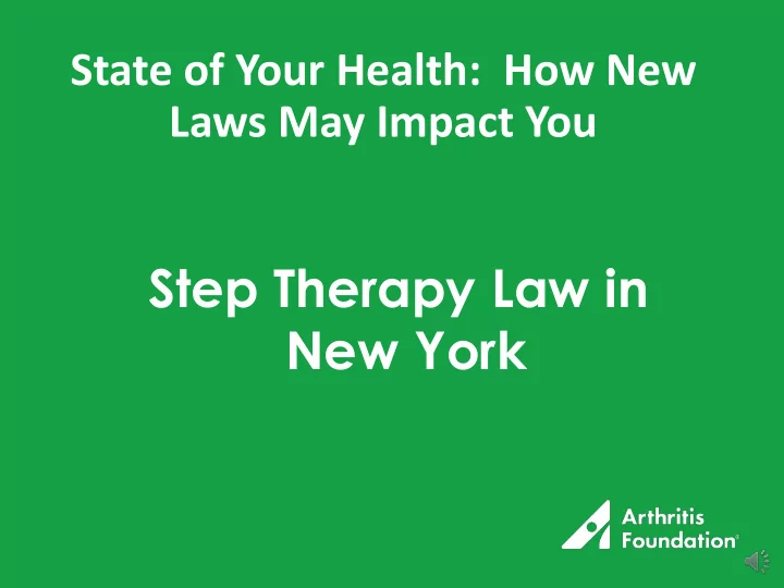 step therapy law in new york find out what the law sayst