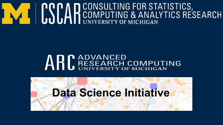 data science initiative cscar consulting for statistics