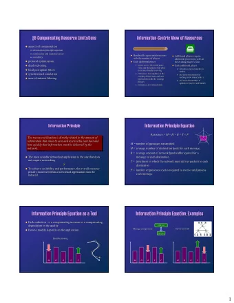 9 Compensating Resource Limitations  9 Compensating Resource Limitations  Information